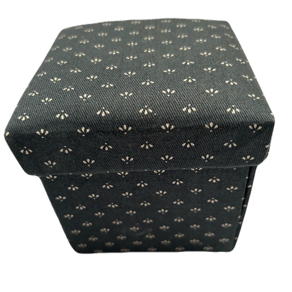 Vintage Singer Sewing Case Box Collapsible Cube Box Padded Thread Fabric… - Picture 2 of 12